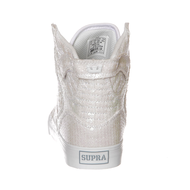 Skytop - Scarpe Profilo Alto Bambino / Bambina Bianche 58002-161-M-161 . SUPRA 