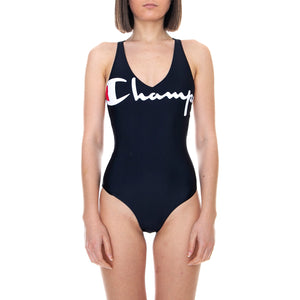 Logo Swim Suit - Black - Costume da Bagno Intero Donna Nero 111174-KK001 . CHAMPION 