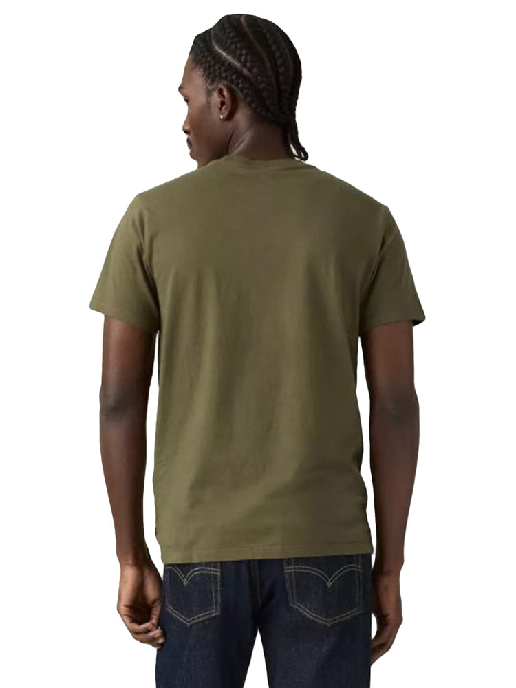 HOUSEMARK GRAPHIC TEE HM SSNL TECH OLIVE NIGHT - Maglietta Girocollo Uomo Verde 22489-0153 . LEVIS 