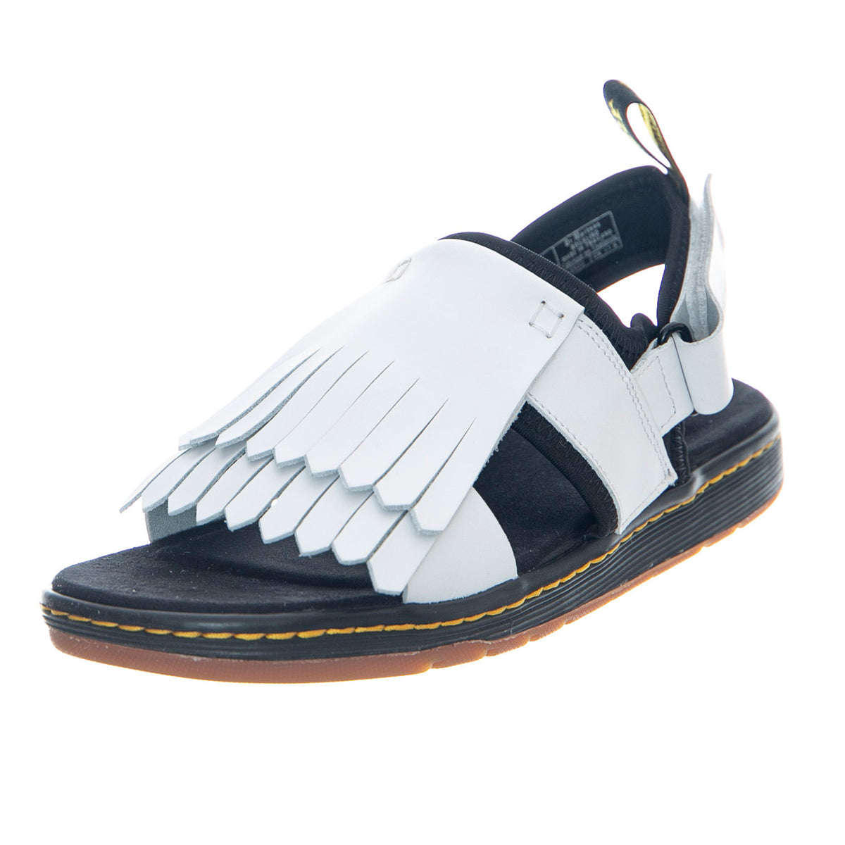 Rosalind White and Black Hydro Leather + Neoprene - Sandali Donna Nero DMSROSWHHL23468101 . DR.MARTENS 