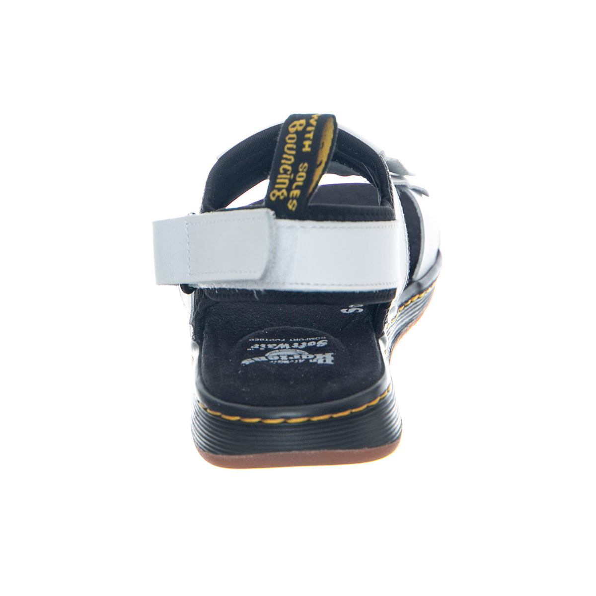 Rosalind White and Black Hydro Leather + Neoprene - Sandali Donna Nero DMSROSWHHL23468101 . DR.MARTENS 