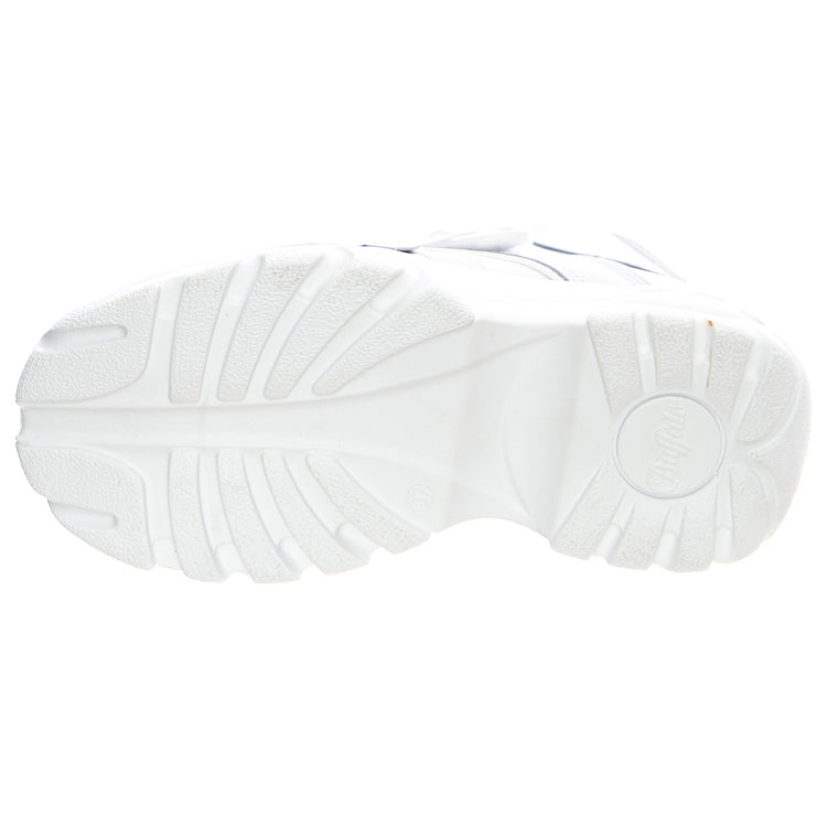 Leather 1348-14 Boots - White - Scarpe Profilo Alto Donna Bianche BFL1348-14-BL . BUFFALO 