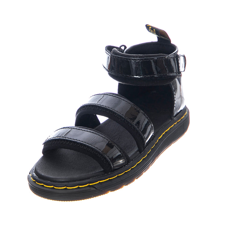 Junior Marabel Sandals - Black Patent Lamper - Sandali Bambino / Bambina Neri DMKMARJBK22352001 . DR.MARTENS 