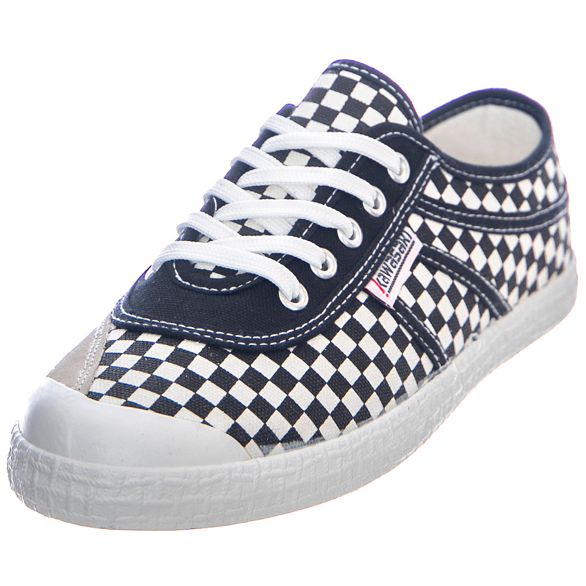 Square Shoes - Multicolored - Scarpe Stringate Profilo Basso Donna Multicolore KWS192029-8004 . KAWASAKI 