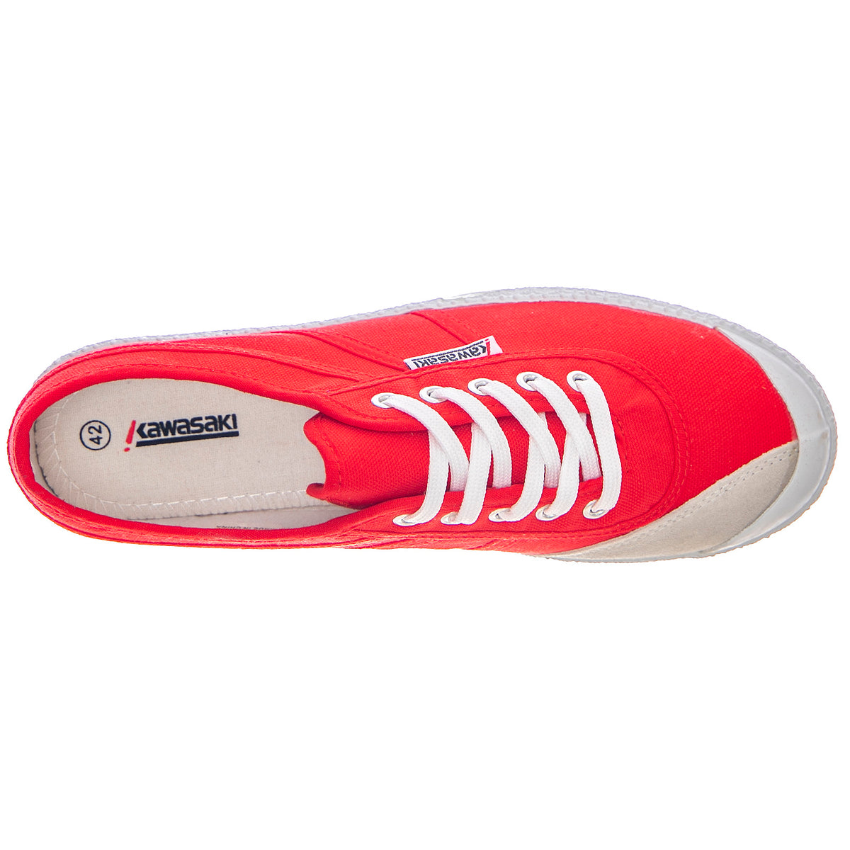 Basic Canvas Shoes - Fiery Red - Scarpe Stringate Profilo Basso Donna / Uomo Rosse KWS192495-4012 . KAWASAKI 