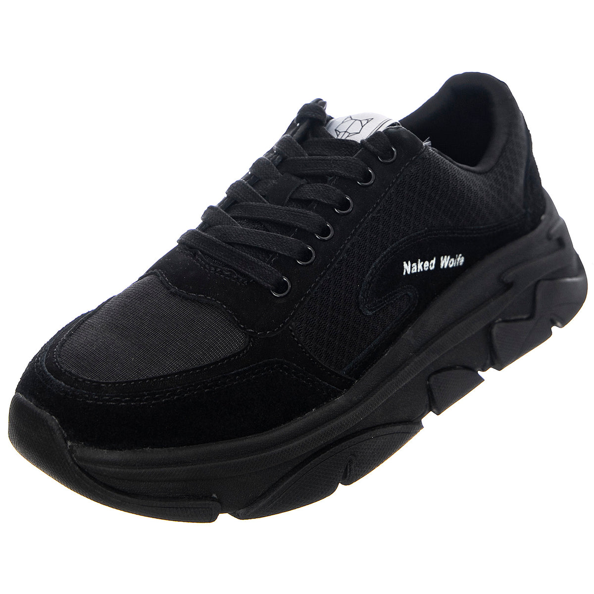 Space Shoes - Black - Scarpe Stringate Profilo Basso Uomo Nere NWMSPACE-BLACK . NAKED WOLFE 