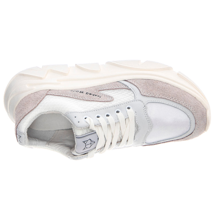 Waves Sneakears - White Combo - Scarpe Profilo Basso Donna Bianche NWSWAVES-WHITE . NAKED WOLFE 