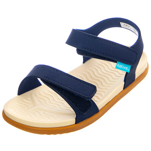 Junior Charlie Sandals - Regatta Blue / Bright White / Brown - Sandali Bambino Multicolore 62105500-4218 . NATIVE 