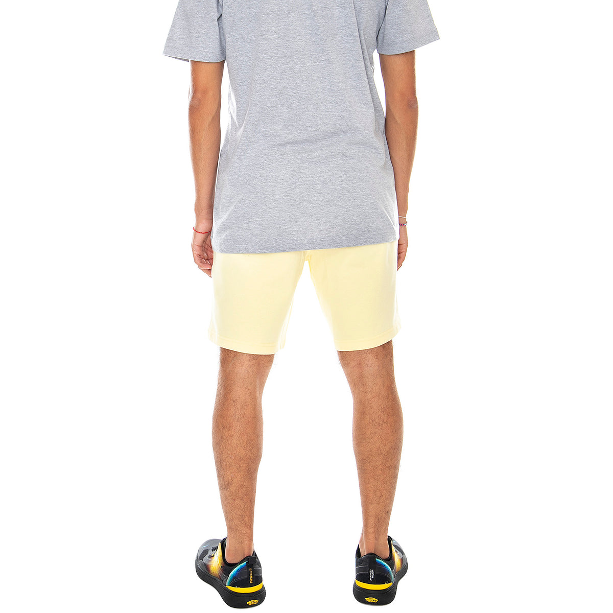 Mn Distort Type Fleece Shorts - Double Cream - Bermuda Uomo Gialli VN0A49SJYKA1 . VANS 