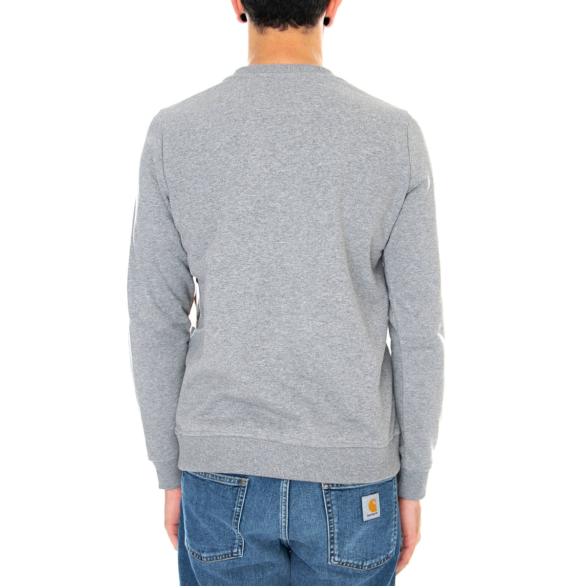 Classic V Crew Sweatshirt Grey Heather - Felpa Girocollo Uomo Grigia VN0A4DREGRH1 . VANS 