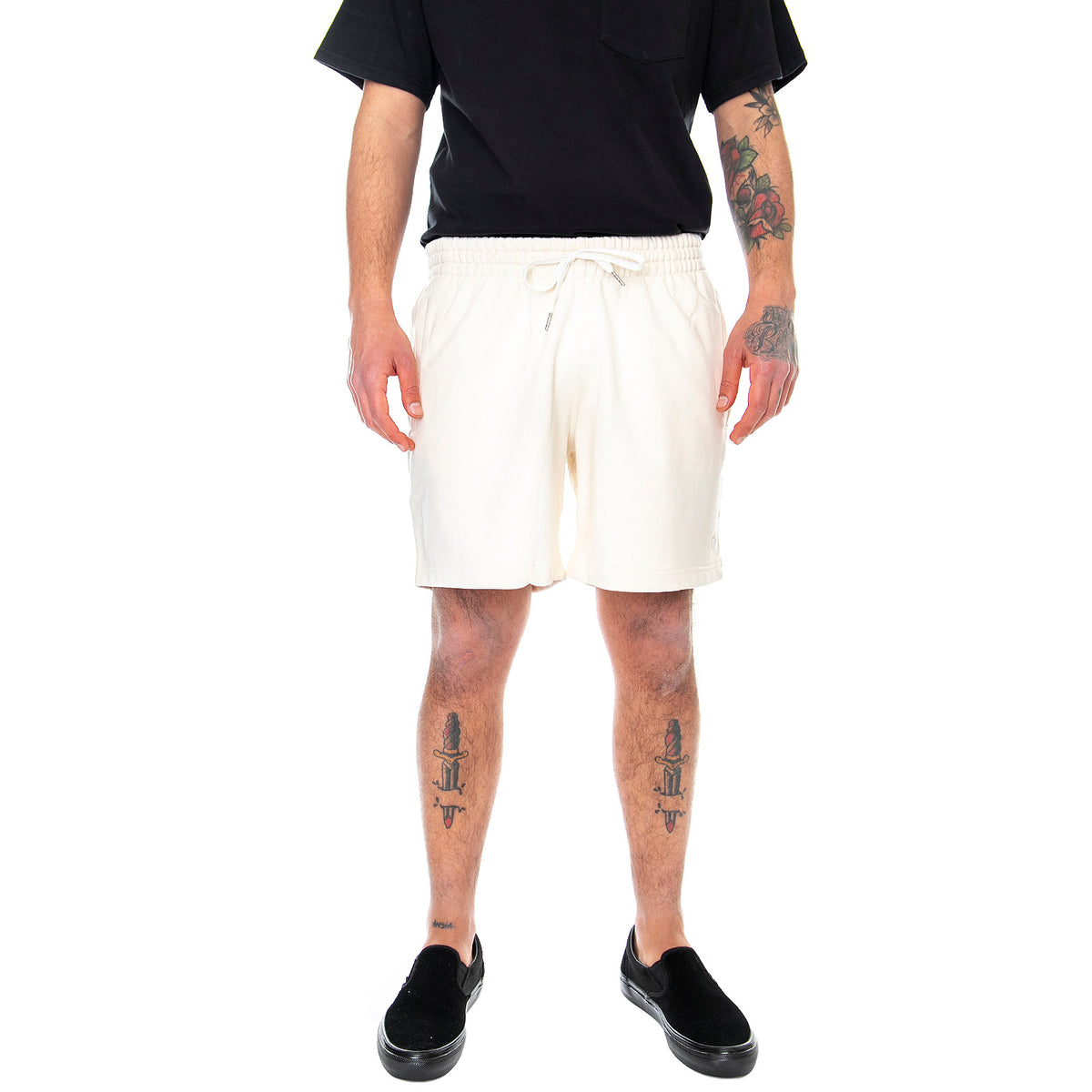 Mens Adicolor Pemium Shorts - White - Bermuda Uomo Bianchi GN3367 . ADIDAS 
