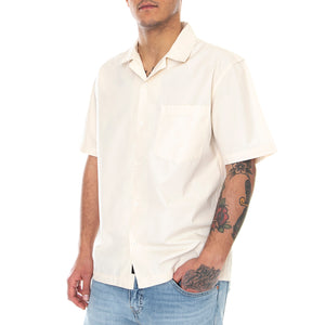 Mens Ray Shirt - Ecru - Camicia Maniche Corte Uomo Beige 330267-360 . ELVINE 