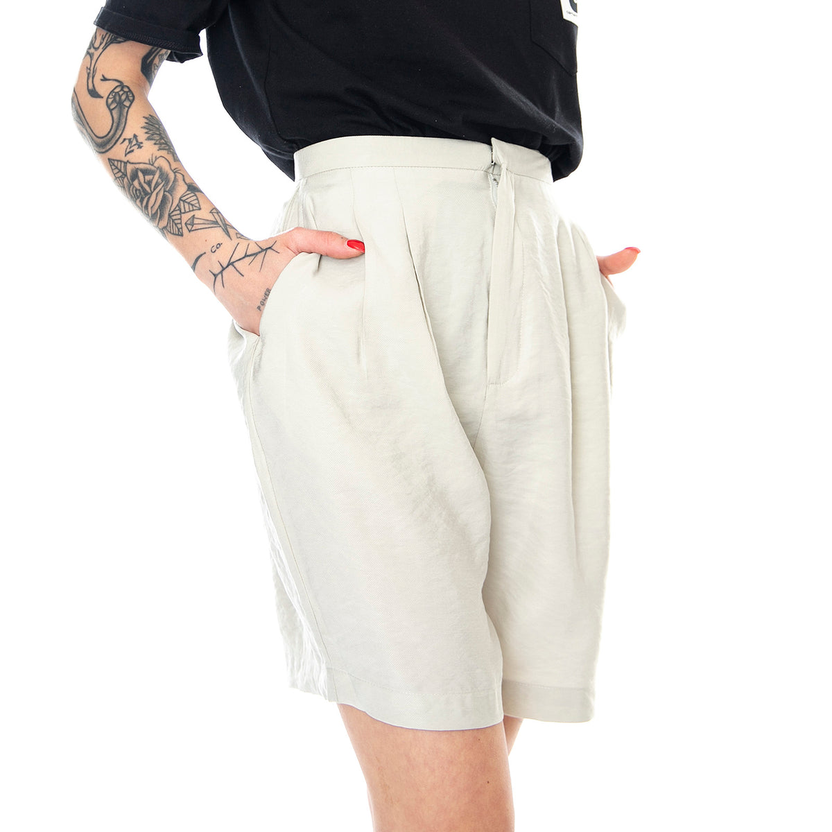 Womens Lis Shorts - Pistachio Green - Bermuda Donna Verdi 330269-089 . ELVINE 