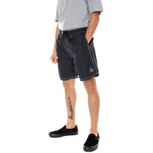 Mens Peak Contrast Shorts - Black - Bermuda Uomo Neri PT00157-BLACK . HUF 