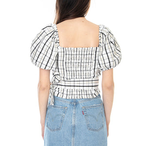 Vera Blouse - Sally Plaid / Cloud Dancer - Top Donna Multicolore 29298-0002 . LEVIS 