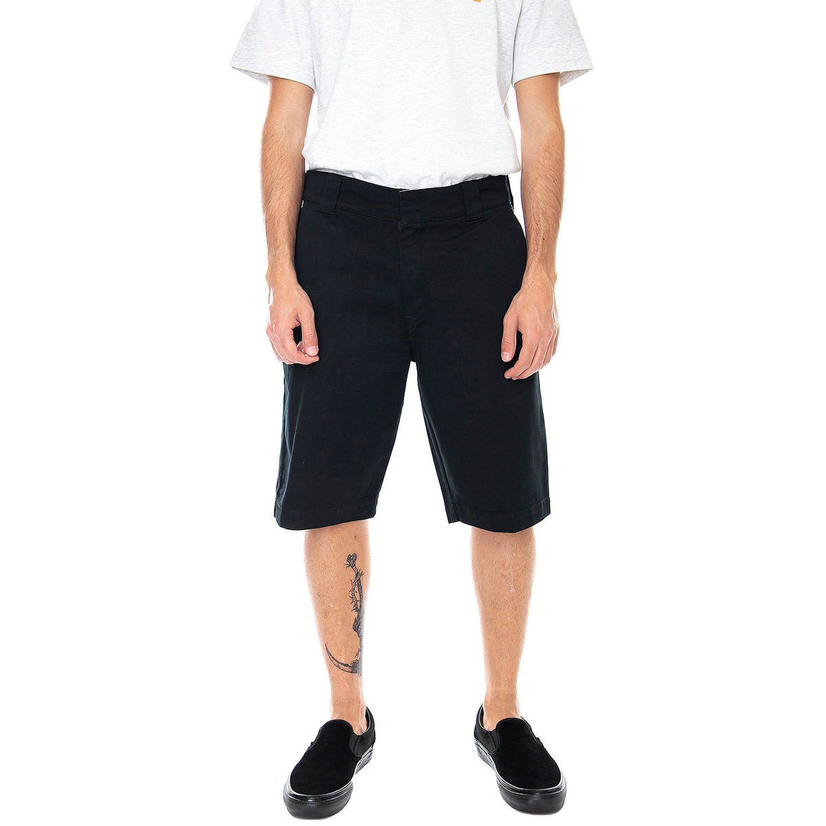 Mens Classic Shorts - Black - Bermuda Uomo Neri SP-1004 . LIFE SUX 