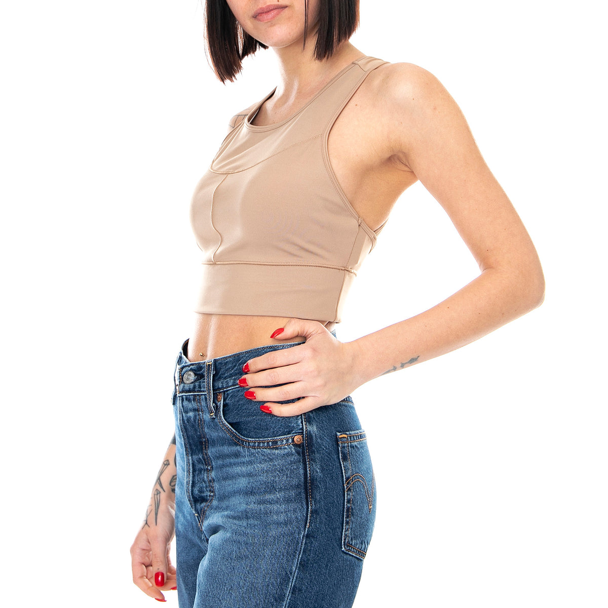 Womens Infuse Crop Top - Amphora - Canotta Donna Marrone 53025596 . PUMA 