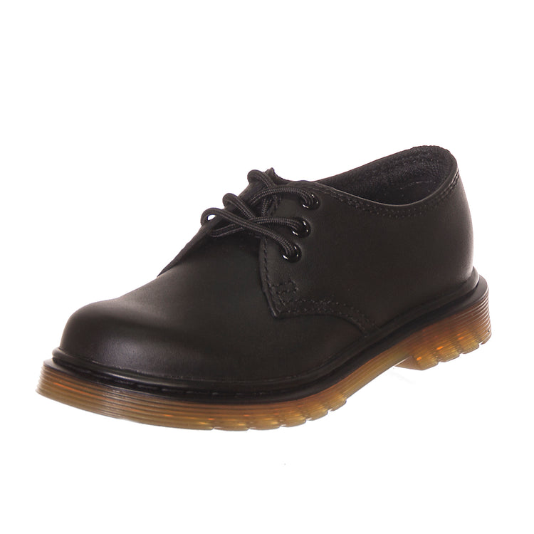 Everley Shoes - Black - Scarpe Stringate Profilo Basso Bambino Nere DMKEVEBK15378001 . DR.MARTENS 