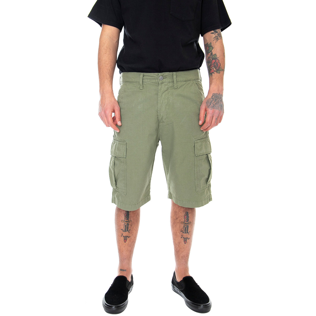 Mens 45 Combat Shorts - Military Green - Bermuda Uomo Verdi I028096-134GD . EDWIN 