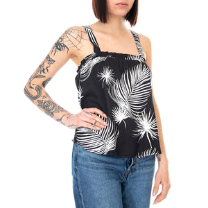 Womens Lei Tanktop - Black Palm - Canotta Donna Nera CQ2527-024 . HURLEY 