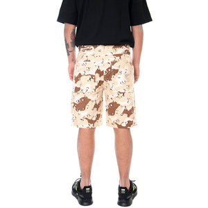 Mens Small Signature Wcamo Shorts - Sand / Rose / Brown - Bermuda Uomo Multicolore KRCKKMQ12116SND . KARL KANI 