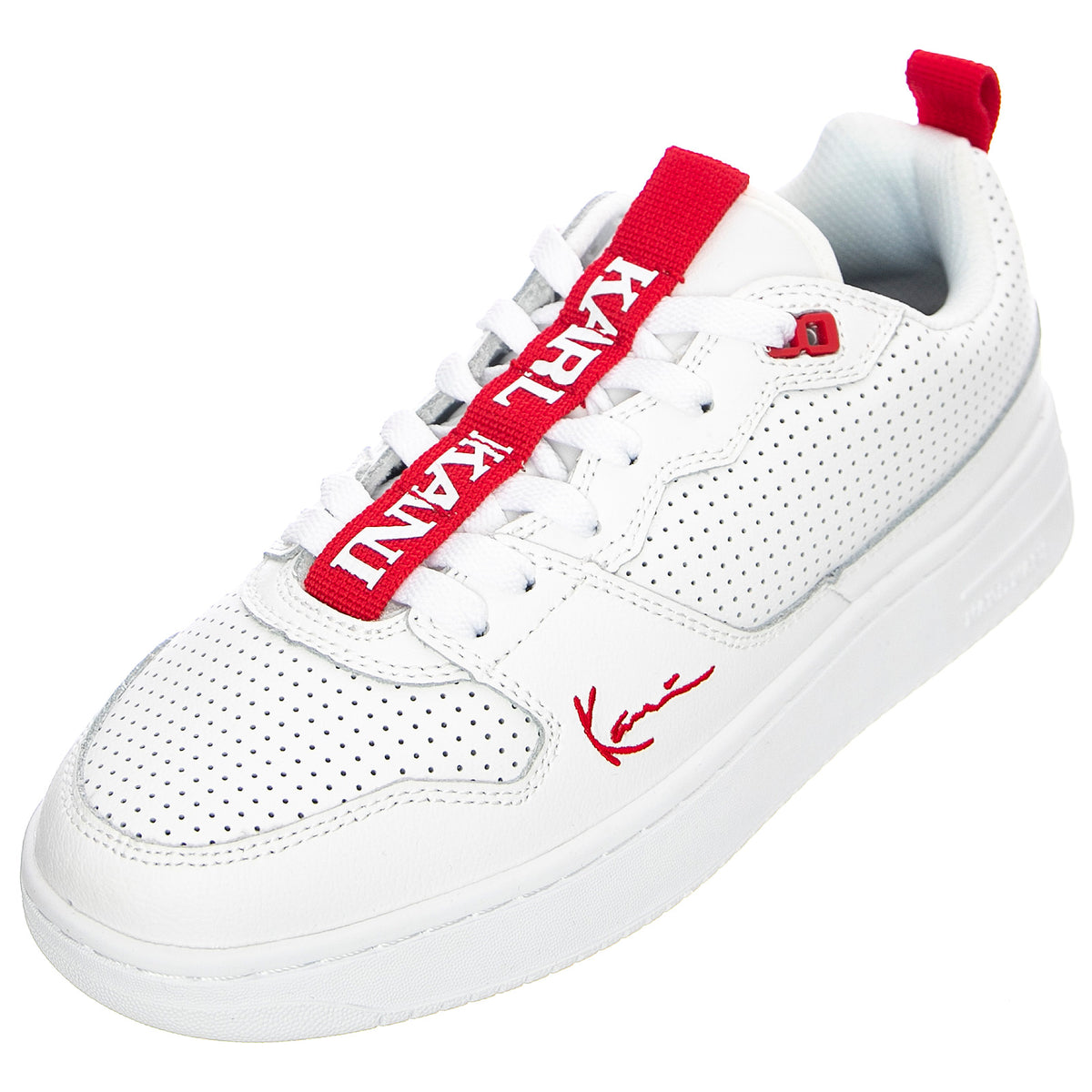 Mens Kani 89 TT Shoes - White / Red - Scarpe Stringate Profilo Basso Uomo Bianche KRSKKFWM000007 . KARL KANI 