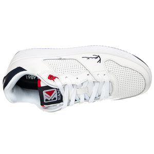Mens Kani 89 Shoes - Classic White / Blue / Red - Scarpe Stringate Profilo Basso Uomo Bianche KRSKKFWM000012 . KARL KANI 