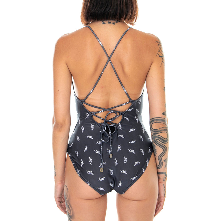 Shark Tie - Costume da Bagno Intero Donna Multicolore 6001-04-09 . OAS 