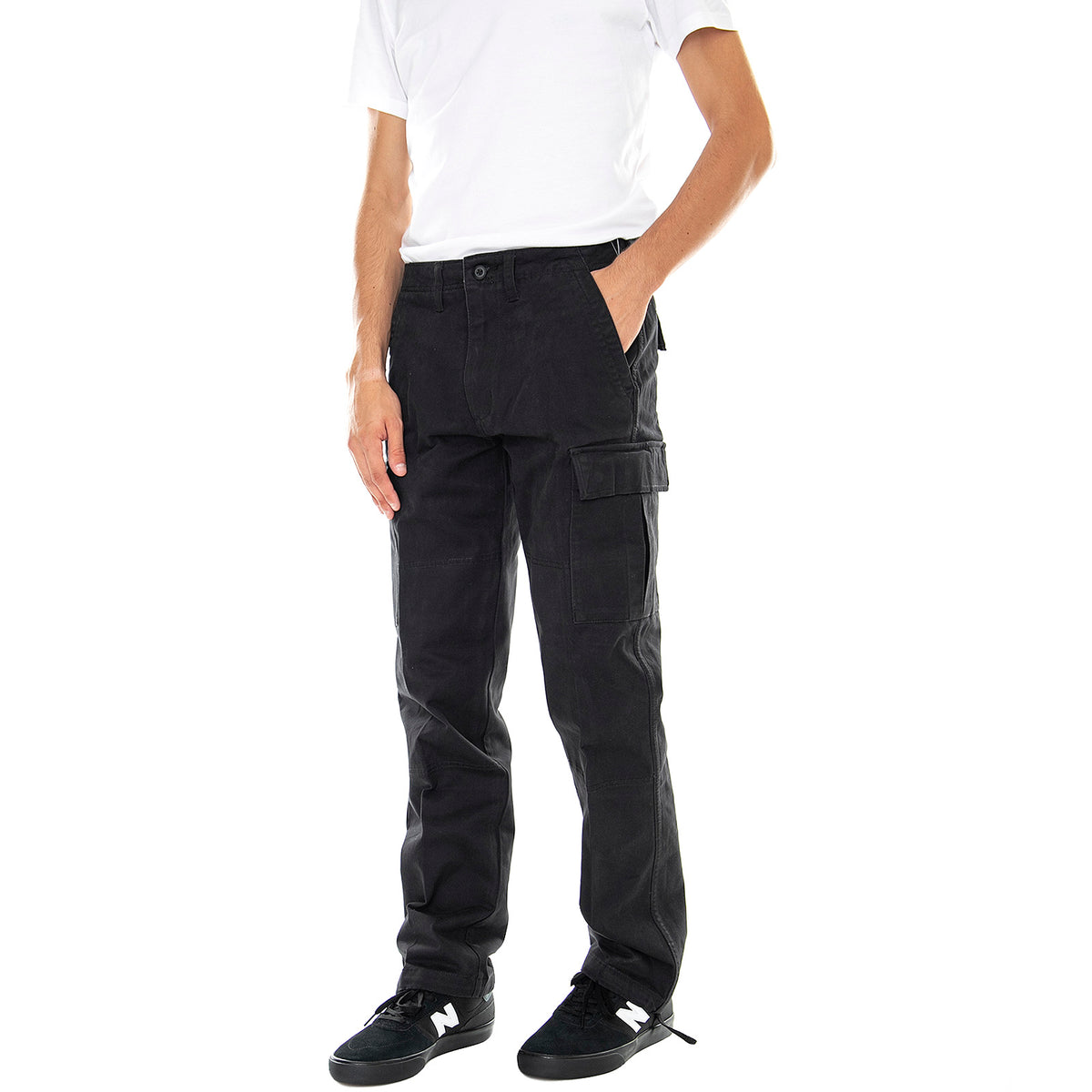 Service - Pantaloni Cargo Uomo Neri VN0A3HWYBLK1 . VANS 