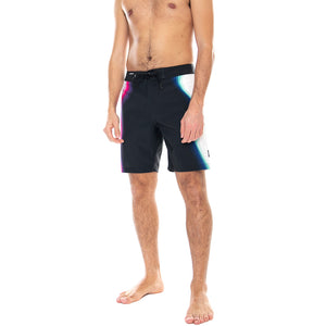 Mens Warped Sidestripe Boardshorts - Black - Bermuda da Bagno Uomo Neri VN0A49QVBLK1 . VANS 