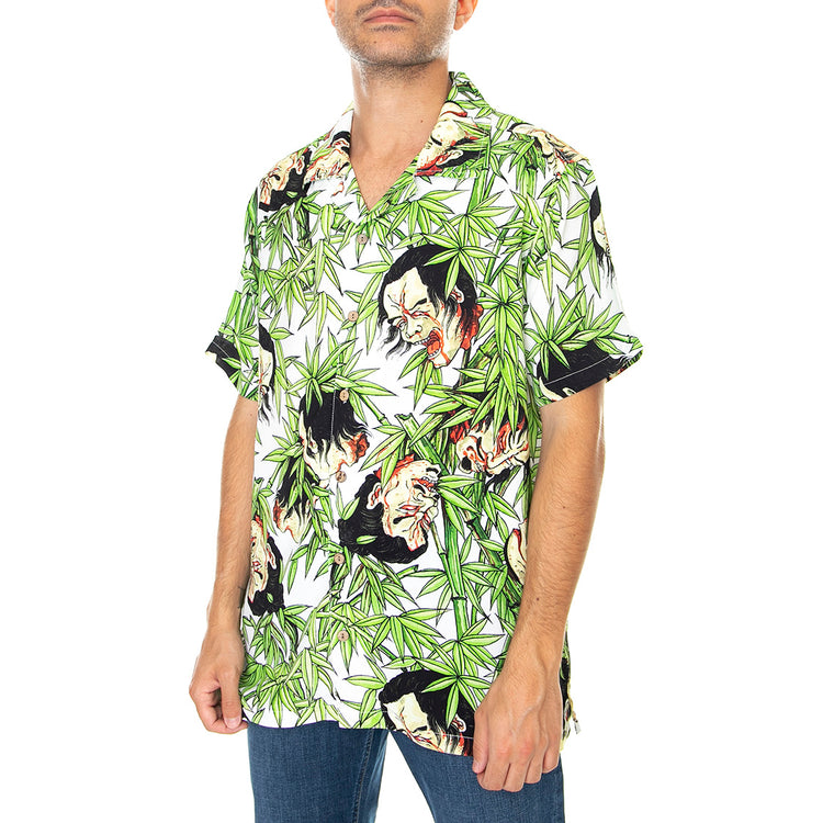 Bamboo - Camicia Maniche Corte Uomo Multicolore SHT0043 . DOOMSDAY 