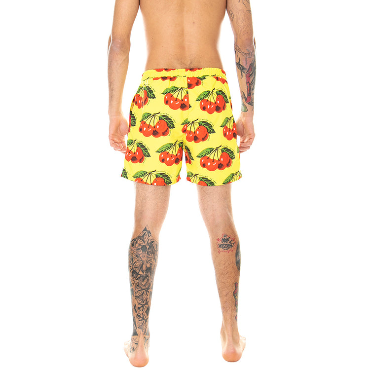 Cherry Allover - Costume da Bagno Uomo Multicolore / Giallo 22SITK70-YELLOW . IUTER 