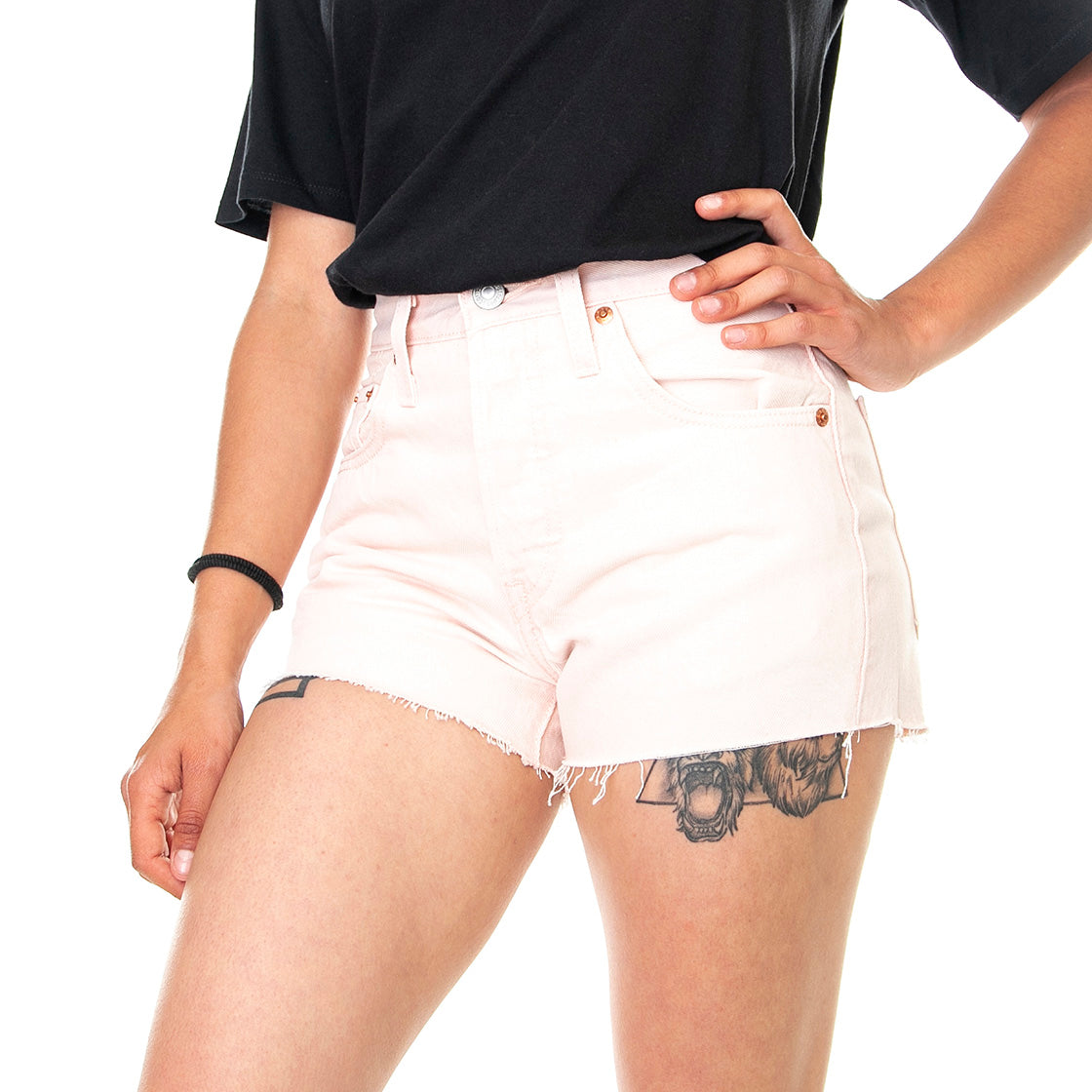 501 Original Yd Botanical Srt - Bermuda Donna Rosa 56327-0260 . LEVIS 