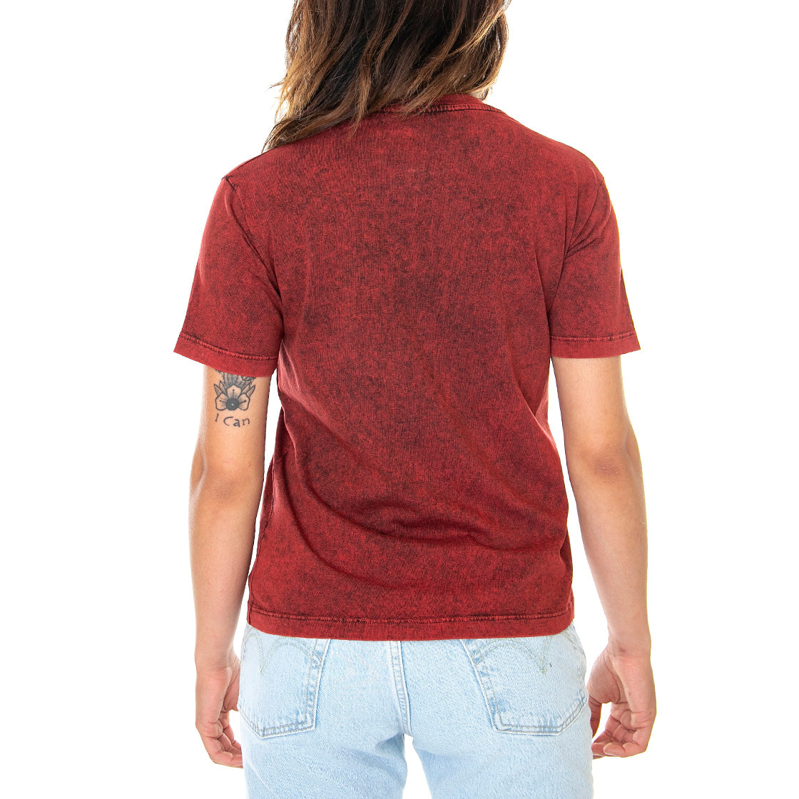 Shrunken Cartoon - Maglietta Girocollo Donna Rossa FRAR60015-RD . ARIES 