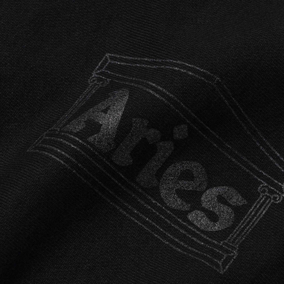 Classic Temple - Felpa Girocollo Uomo Nera SRAR20000-BLK . ARIES 