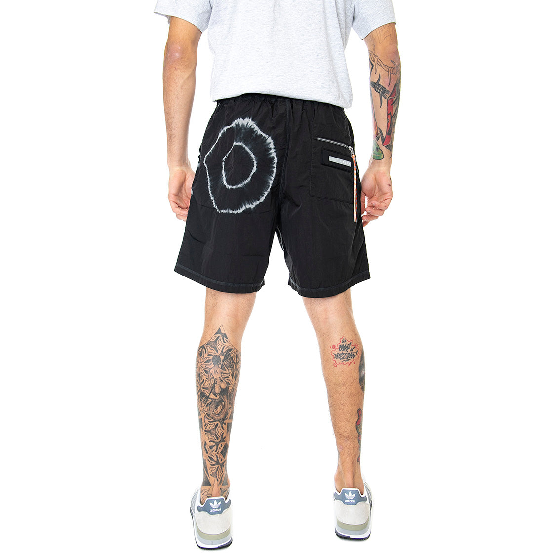 Tie-Dye Windcheater - Bermuda Uomo Neri SRAR30601-BLK . ARIES 