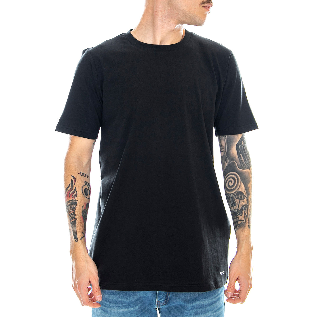 Standard Crew Neck Tee - Black - Maglietta Girocollo Uomo Nera I020460.933.00.03 . CARHARTT WIP 