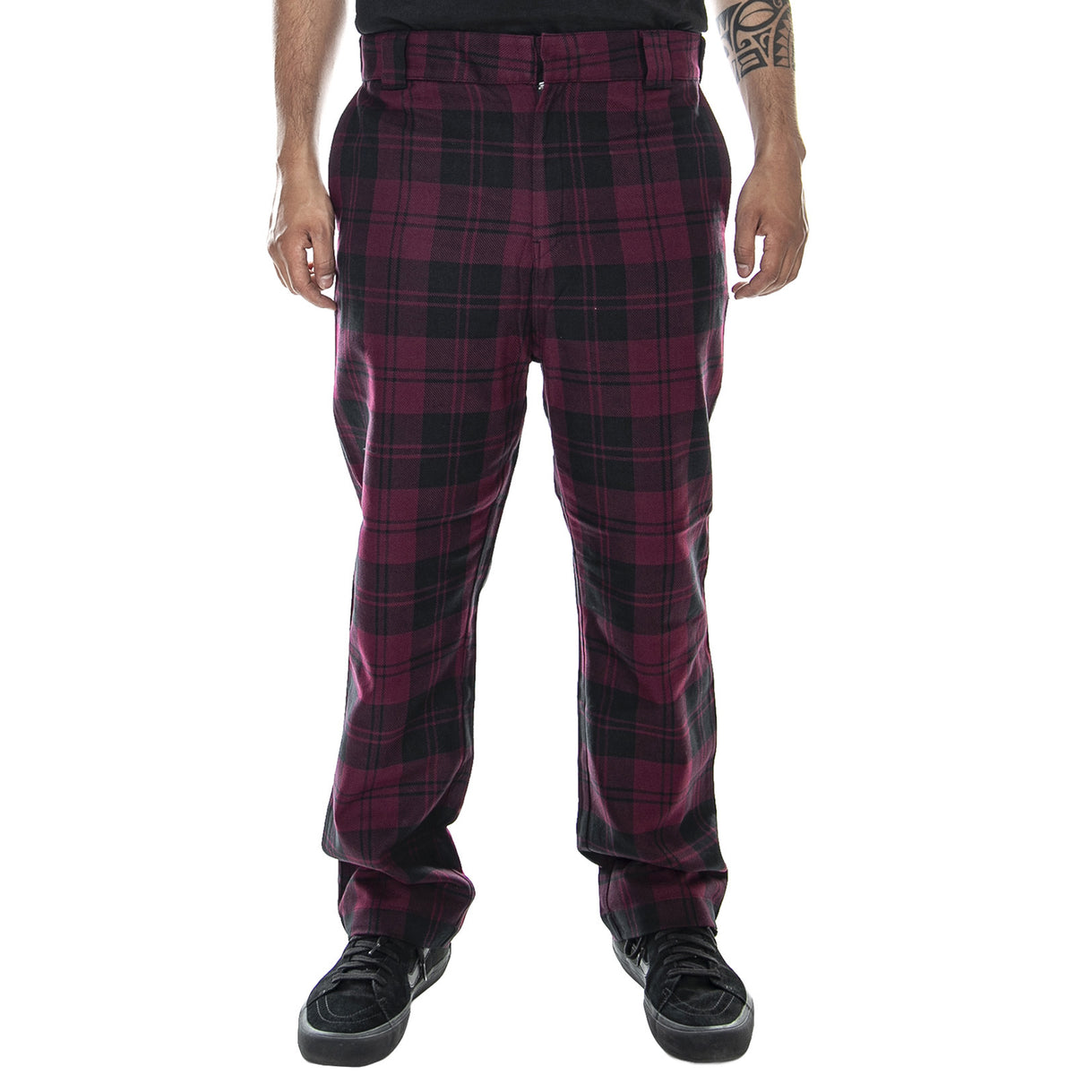 M' Pulford Check Pant Merlot - Pantaloni Chino Uomo Bordeaux I026998.05F.90.03 . CARHARTT WIP 