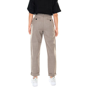 W' Pullman Ankle Pant Lewi Houndstooth H Brown Rigid - Pantaloni Donna Marroni I027401.07I.01.00 . CARHARTT WIP 
