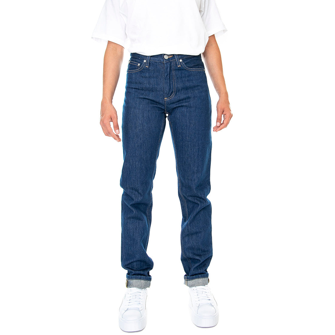 W' Page Carrot Pant Blue Rinsed - Pantaloni Denim Jeans Donna Blu I027403.01.02.00 . CARHARTT WIP 
