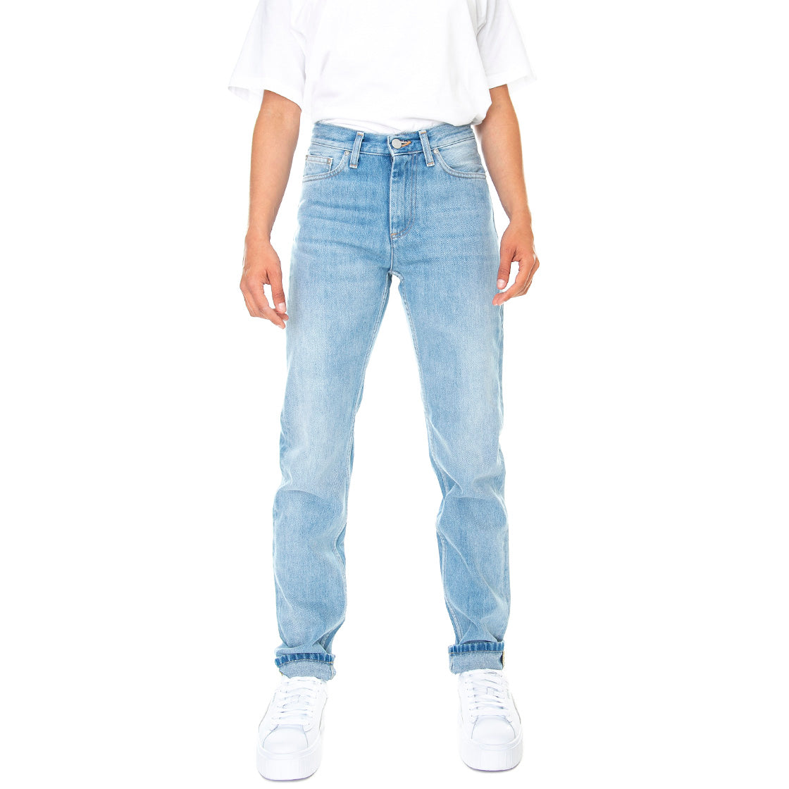 W' Page Carrot Pant Blue LSW - Pantaloni Denim Jeans Donna Blu I027403.01.47.00 . CARHARTT WIP 