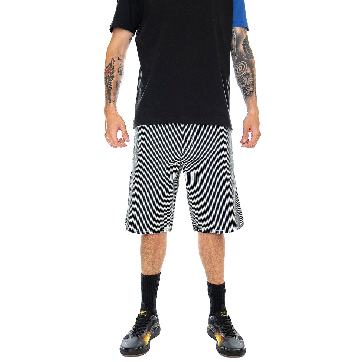 Single Knee Shorts - Blue / White - Bermuda Uomo Blu / Bianchi I027947.981.02.00 . CARHARTT WIP 