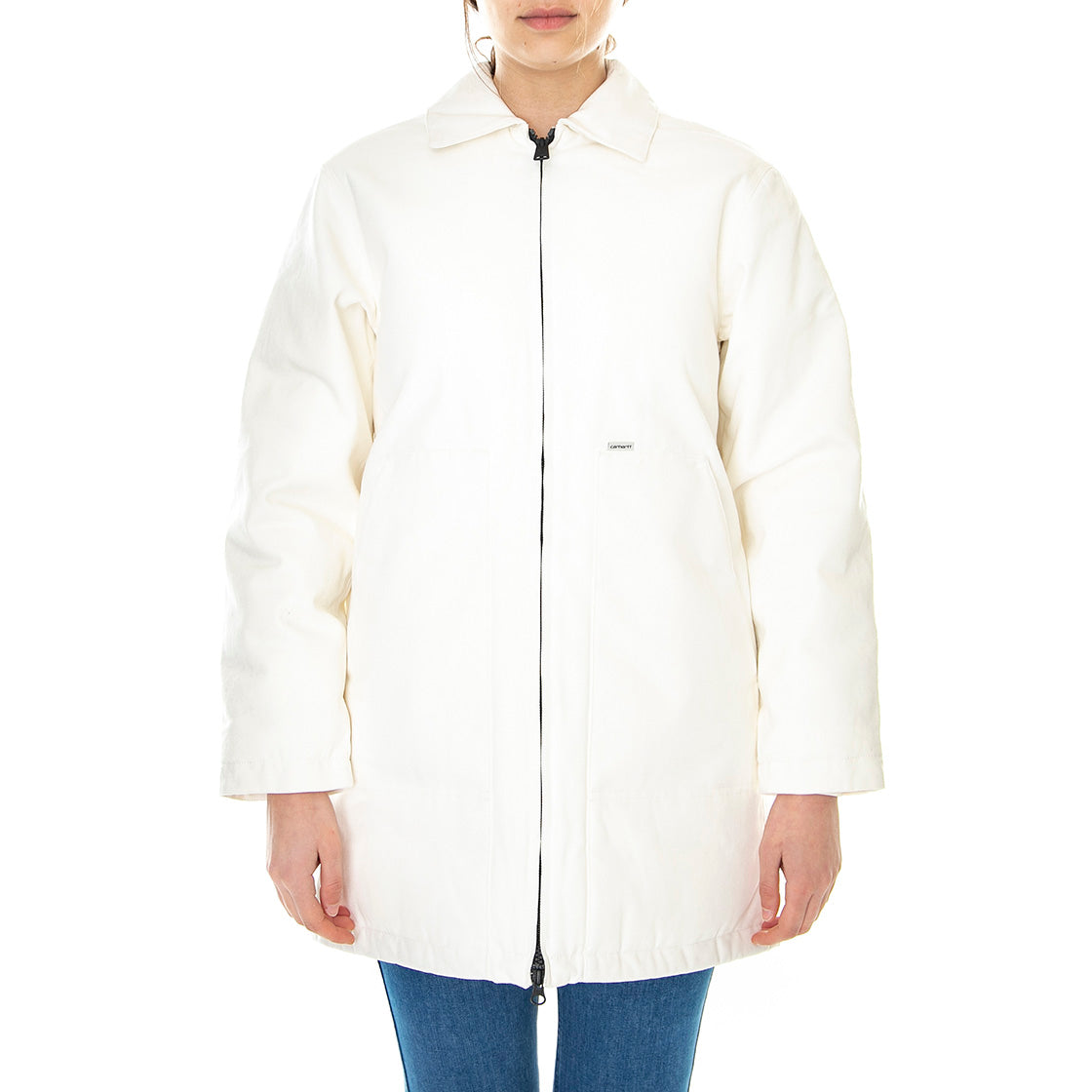W' Brooke Coat Wax - Giacca Donna Bianca I028430.D6.00.03 . CARHARTT WIP 