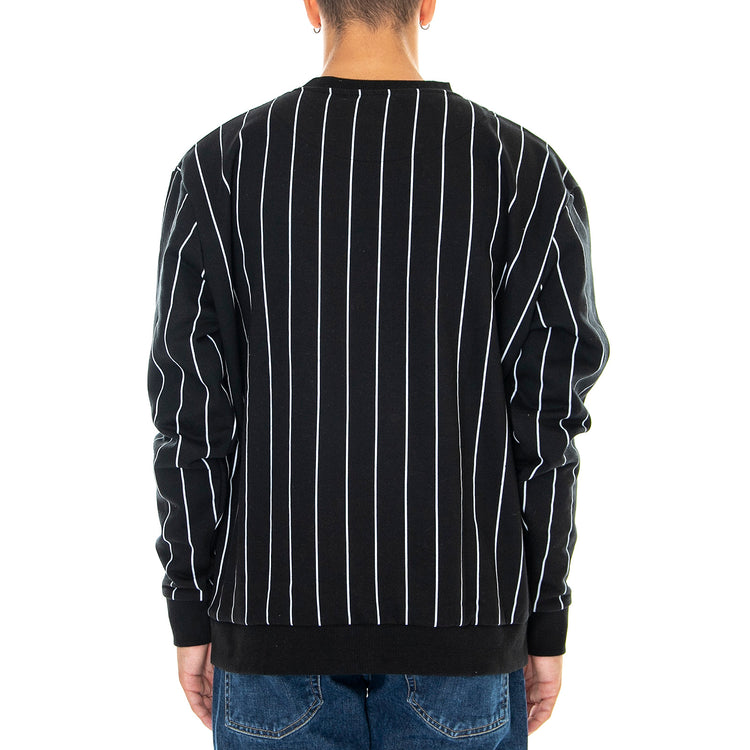 Originals Pinstripe - Felpa Girocollo Uomo Nera KRCKM213-081-1 . KARL KANI 