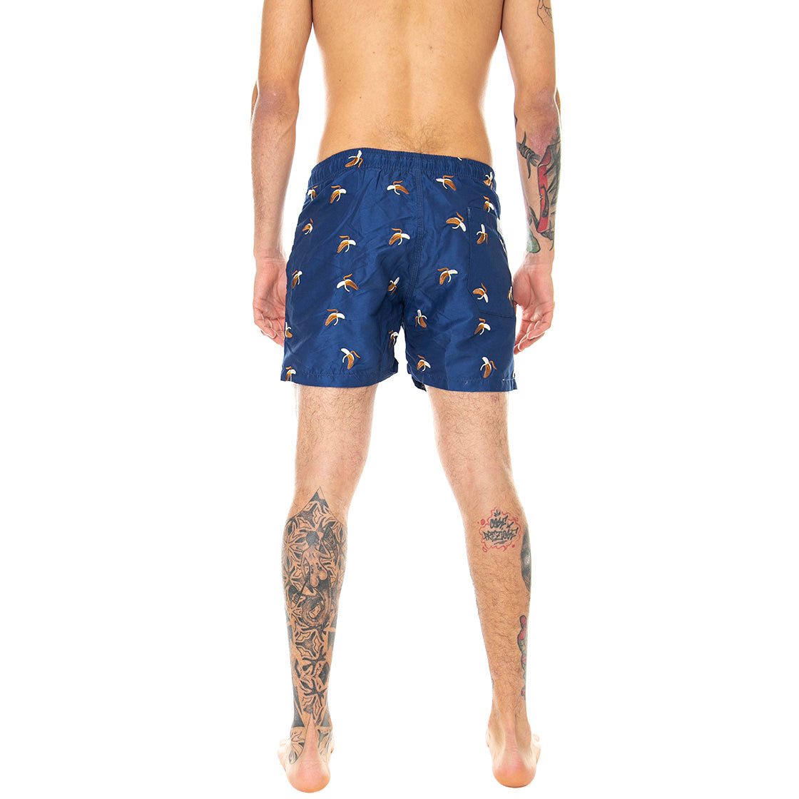 Full Embroidery Banana - Costume da Bagno Uomo Blu / Multicolore 5001-145 . OAS 