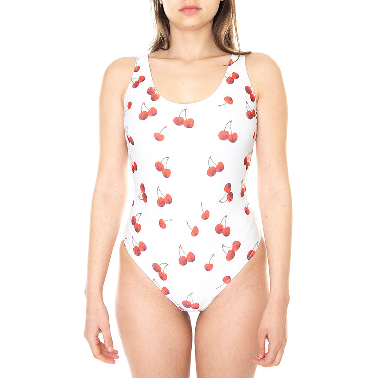 Cherry Ruffle - Costume da Bagno Donna Bianco 6003-09 . OAS 