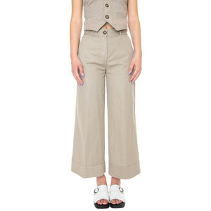 W' Pantalone Gres 311SD25012 - Pantaloni Donna Begie 311SD25012-S2247 . ALESSIA SANTI 