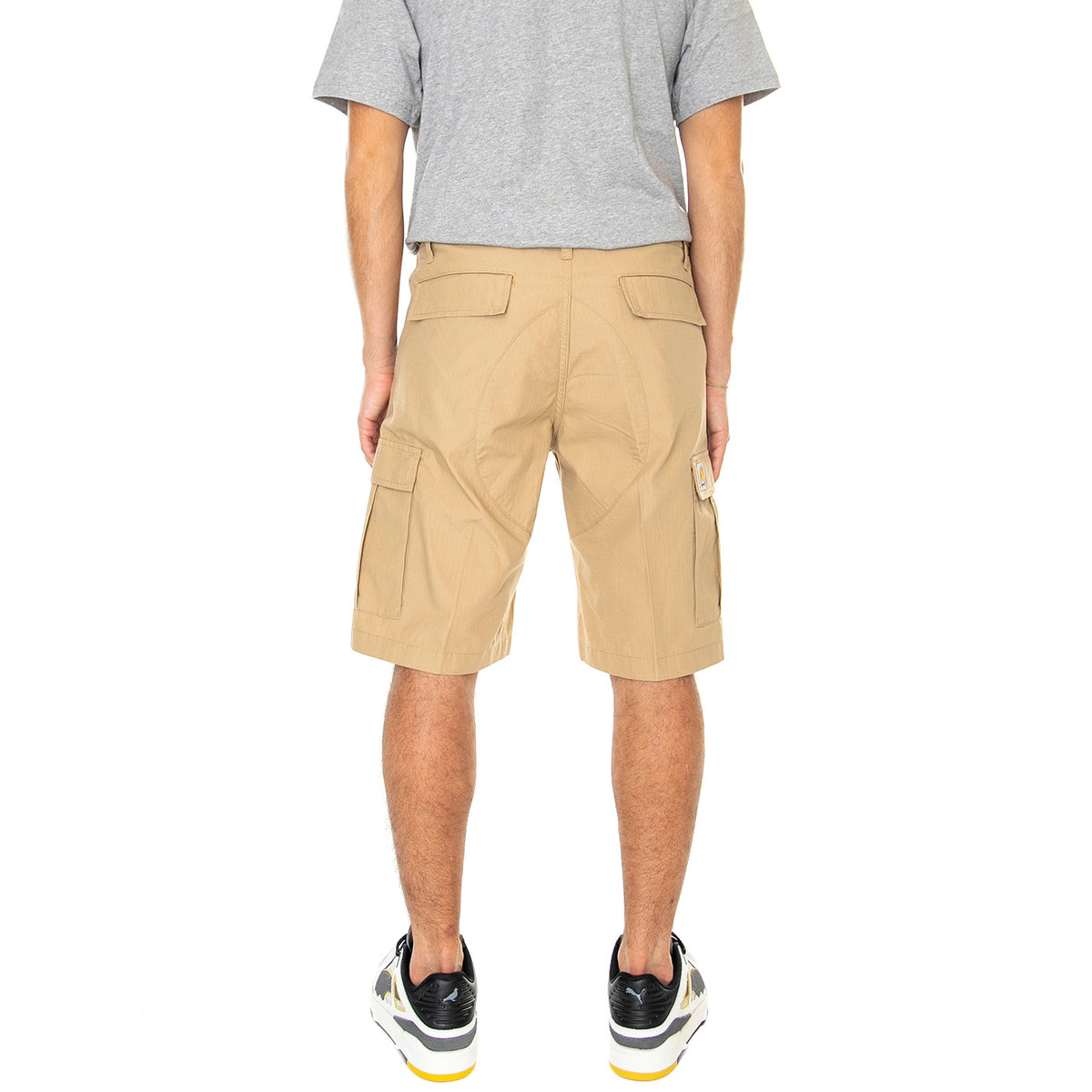 Aviation Short Dusty H Brown Rinsed - Bermuda Uomo Marroni I028245-07E02 . CARHARTT WIP 