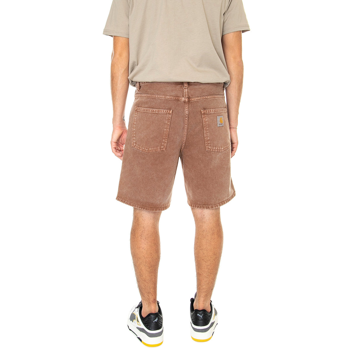 Newel Short Tamarind Worn Washed - Bermuda Uomo Marroni I029149-1CNWD . CARHARTT WIP 