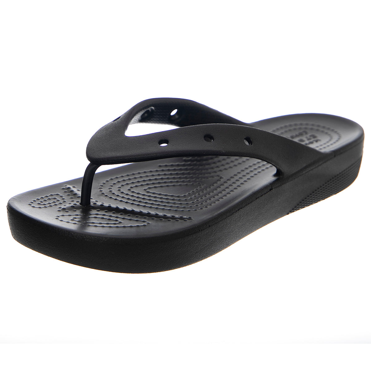 W' Classic Platform Flip Black - Sandali Donna Neri CR.207714-BLK . CROCS 